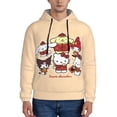 thumbnail image 2 of Lsque Sanrio Pattern Casual Men's Hoodie,Hooded Sweatshirt with Kangaroo Pocket,Pullover Hoodie-Medium, 2 of 8