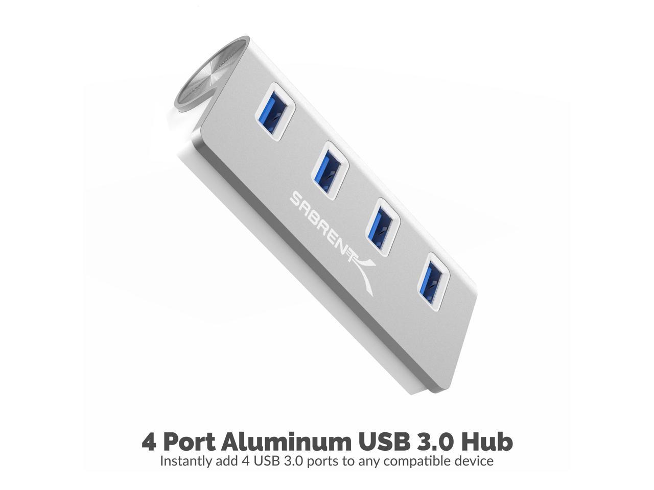 4Port Usb 3.0 Aluminum Mac/Pc Hub - image 3 of 11