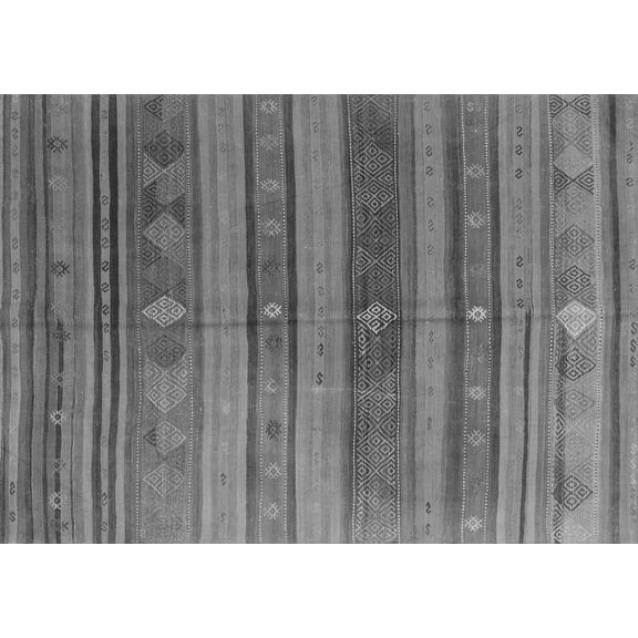 Ahgly Company Indoor Rectangle Southwestern Gray Country Area Rugs, 4' x 6'