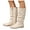 b-Beige, variant on Women's Knee High Boots Chunky Heel Tall Slouch Riding Boot Ladies Wide Calf Winter Western Dress Shoes