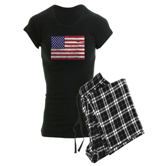 CafePress - American Flag Pajamas - Women's Dark Pajamas