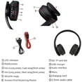 thumbnail image 7 of LINLIN Bluetooth Over Ear Headset, 4 in 1 Bluetooth Wireless Headset Foldable Headphone with Microphone with Mic/FM/TF Card/AUX for PC TV Smart Phones & Tablets, 7 of 7