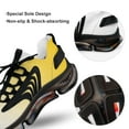 thumbnail image 7 of Aesthetic Signal Yellow And White Gradient Walking Shoes for Men Woman Lightweight Tennis Fashion Elastic Sports Shoes Cushion Basketball Shoes, 7 of 7