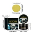 thumbnail image 3 of Qiweii Rayhong Car Leather Care Balm，Professional Cleaning and Polishing Cream for Auto Interior Leather Seat Dashboard and Upholstery Maintenance, 3 of 9