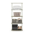 thumbnail image 2 of Furinno Turn-N-Tube 5-Tier Classic Tubes Display Shelf, Sonoma Oak/White, 2 of 5