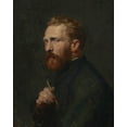 thumbnail image 2 of Russell, John Peter 12x14 Black Ornate Wood Framed with Double Matting Museum Art Print Titled - Vincent van Gogh, 2 of 4