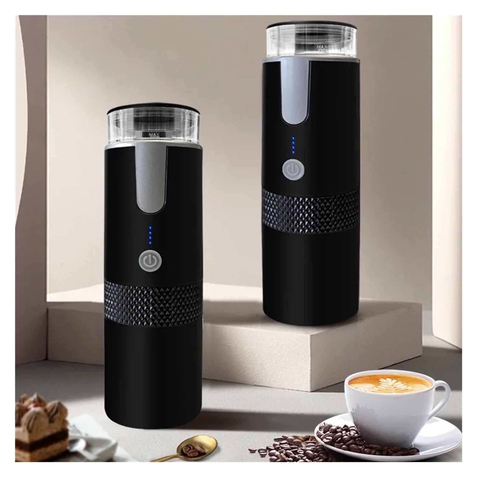 Portable Coffee Machine For Car & Home,DC12V Expresso Coffee Maker Fit Capsule Coffee Powder ,Easy to Wash