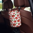 thumbnail image 5 of Fuzoiu Hand Drawn Tomatoes Print Car Trash Can,Leakproof Car Trash Can,Hanging Garbage Bin,Vehicle Trash Can, Suitable for Sedans, SUVs, MPVs & Trucks, 5 of 7