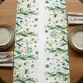 thumbnail image 5 of Table Runners 70 Inches Long Dress Scarves, St Patrick's Day Farmhouse Coffee/Dining/Kitchen Table Decor, Holiday Table Runner, Spring Leaves Green Botanical Flowers Plants 13x70 Inch, 5 of 9