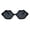 Black, variant on Womens Plastic Kissing Lip Shape Hippie Lolita Sunglasses Black