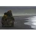 thumbnail image 2 of Young, Bill 14x11 Gold Ornate Wood Framed with Double Matting Museum Art Print Titled - Iceland, Vik black sand beach on rainy day, 2 of 4