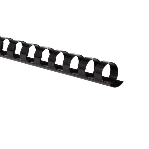 Mead CombBind Binding Spines, 1/2", Black, 125 Pack