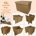 thumbnail image 3 of CH-BOX Kitchen Moving Boxes with Wine Dish Glass Packaging Divider Kits and Cushion Wraps, 4 Pack 17x12x12'', Reinforced Handles, Tape-Free (CK171212), 3 of 6