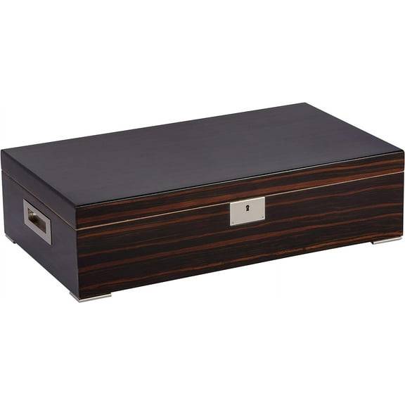 Cigar Humidor, Holds Up to 250 Cigars, High Lacquer Finish