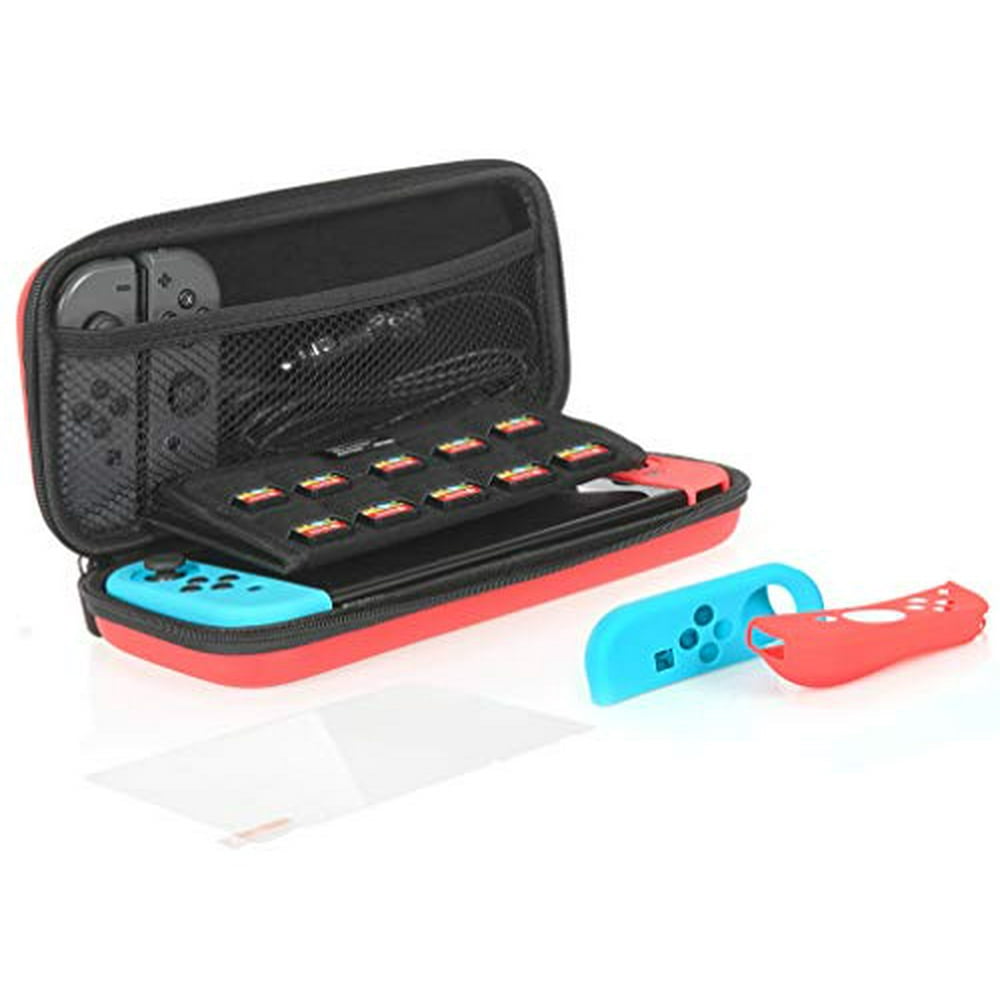 AmazonBasics Protection Kit for Nintendo Switch with Carrying Case and