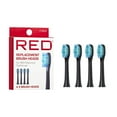 thumbnail image 3 of Red by Kiss Hypersonic Ultra Powerful Electric Toothbrush – 3 Cleaning Modes, Gum Care Protection, 75-Day Battery, USB-C Fast Charging, Waterproof IP67, 4 Extra Brush Head Set (White), 3 of 10