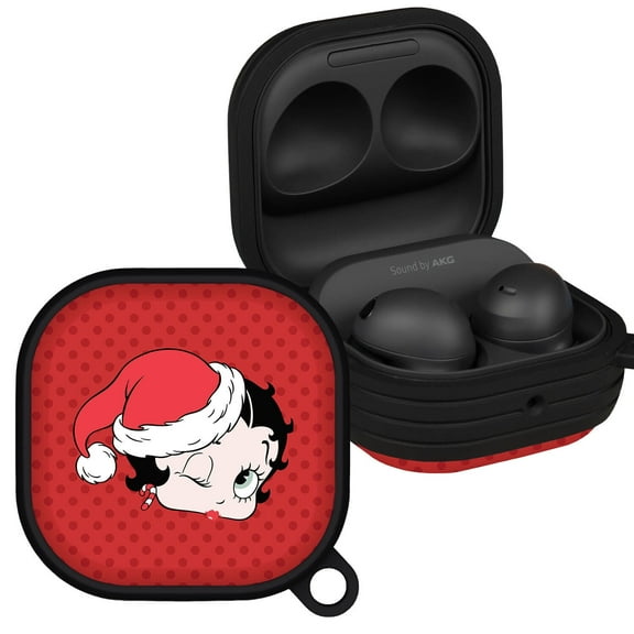 Betty Boop Christmas HDX Case Cover Compatible with Samsung Galaxy Buds Pro & Buds Live (Christmas) by Affinity Bands
