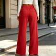 thumbnail image 5 of Women's High Waist Drawstring Wide Leg Sweatpants with Pockets Summer Loose Casual Lounge Trousers, 5 of 7