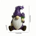 thumbnail image 3 of Whimsical Garden Gnome Statue Outdoor Decor, Weather-Resistant Resin Dwarf Figurine for Lawn, Yard, Patio Landscape Fairy Theme Decoration, Artistic & Durability Design, 3 of 5