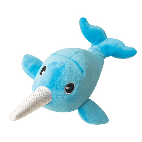 narwhal dog toy