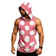 thumbnail image 6 of Digital Camo Sleeveless Hoodie For Men, Muscle Fit Pullover Tank with Kangaroo Pocket - Quick-Dry Workout Vest for Gym & Bodybuilding White XXXL, 6 of 7