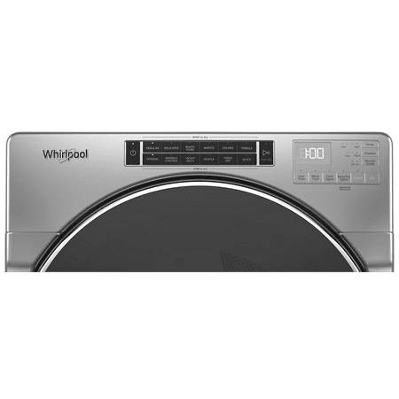 Whirlpool - 5.0 Cu. Ft. High Efficiency Stackable Front Load Washer with Steam and Load & Go XL Dispenser - Chrome shadow