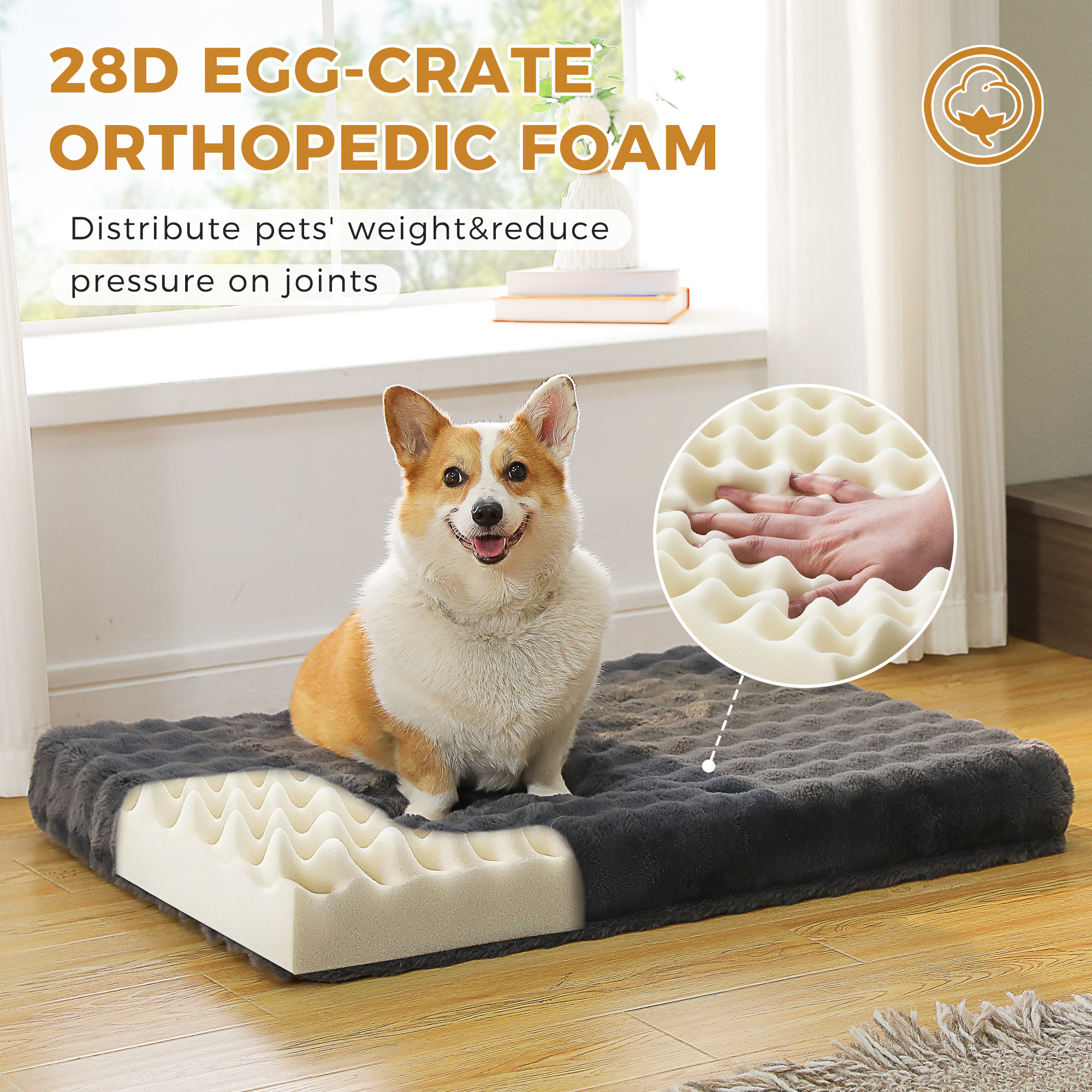 PAWZ Road Orthopedic Dog Bed with Waterproof Cover photo 3