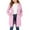 Pink, variant on Zip Up Long 𝗛oodie for Girls Double Zipper Fleece Jacket Tuni𝗰 Sweatshirts Fall Winter Fashion Clothes with Pockets