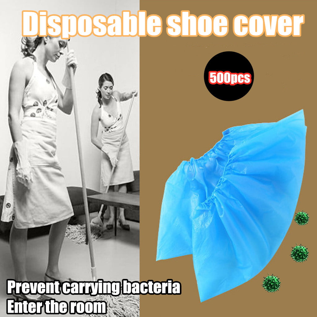 Disposable 500 Pack Shoe Covers Hygienic Boot Cover for Workplace Indoor Carpet 