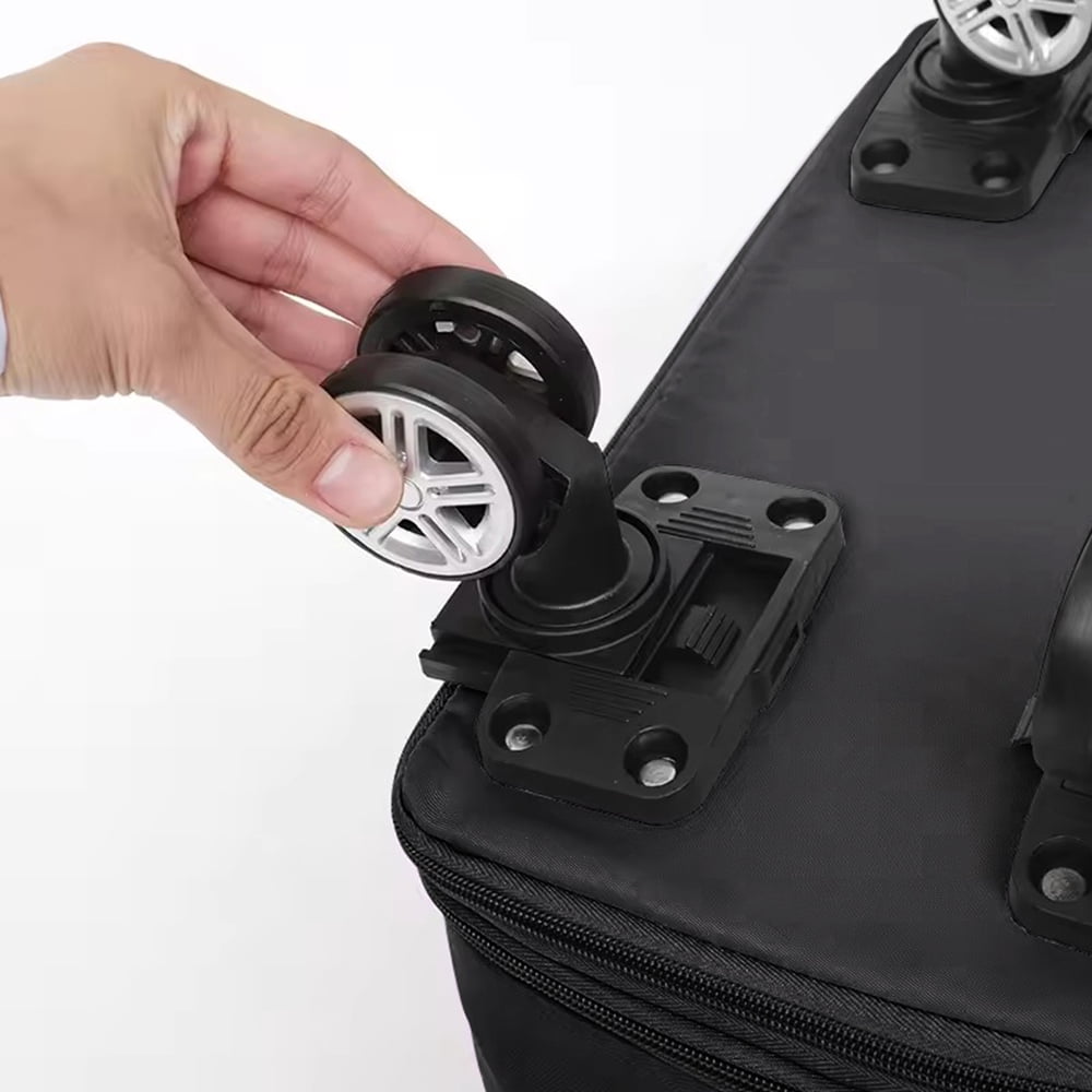 Youersen Rolling Duffle Bag, Expandable and Foldable Travel Bag for Weekend Trips and Carry-on Luggage