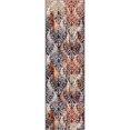thumbnail image 1 of Well Woven LX-21-2 Damask Modern Distressed Runner Rug, Multicolor - 2 ft. 3 in. x 7 ft. 7 in., 1 of 1