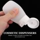 thumbnail image 4 of 4pcs 30ml Botellas de plástico blando Recipientes con tapa Botellas de loción de maquillaje Suministros cosméticos para limpiador desinfectante (blanco), 4 of 4