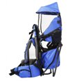 thumbnail image 3 of ClevrPlus Cross Country Lightweight Toddler Baby Backpack Hiking Child Carrier, Blue, 3 of 9
