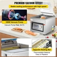 thumbnail image 4 of KFFKFF 320W Food Saver System, Ideal for Wet Foods, Meats & Seasonings, Compact Layout, 12.6" Seal Bar, Suitable for Home & Commercial Kitchen Settings, 4 of 9