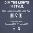 thumbnail image 5 of Legrand radiant 450W Multi-Location Master Rocker Dimmer for LED/CFL/Halogen/Incandescent Bulbs, White/Light Almond/Ivory, 5 of 7