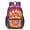 Yellow and Purple, variant on Blue and Green Tie Dye Pattern 17" School Backpacks for Teens,Waterproof Oxford Fabric,S-Shape Padded Straps for School,Travel,Hiking,Camping
