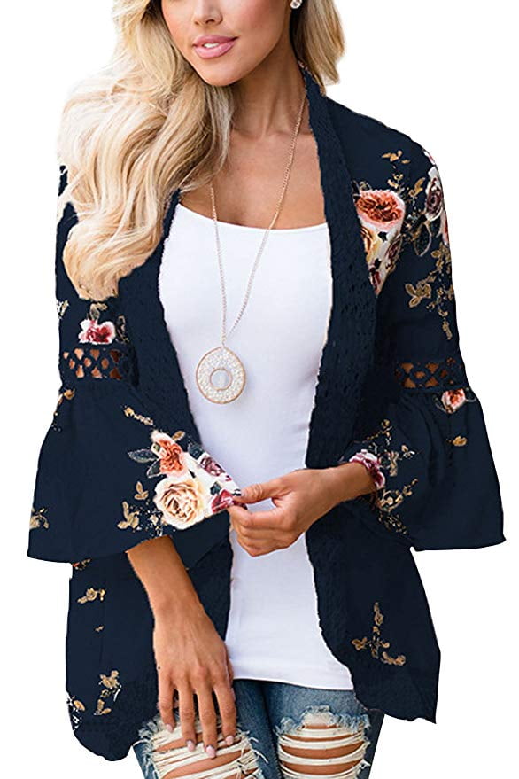 cardigan floral print
