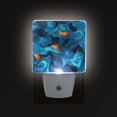 thumbnail image 2 of Strange Blue Shapes LED Night Light with Smart Sensor Plug Into Wall Dusk to Dawn 2 packs, 2 of 7