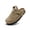 Khaki, variant on Kids Suede Clogs Girls Boys Cork Footbed Sandals Toddler Slip On Slippers Classic Adjustable Buckle Slippers Potato Shoes Outdoor