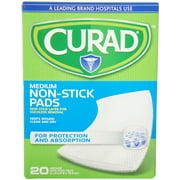 Curad Medium Non-Stick Pads 3 Inches X 4 Inches 20 Each (Pack of 3)