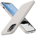 thumbnail image 1 of IBAOLEA Compatible with iPhone 12 Pro Max Case,Premium Soft Liquid Silicone Rubber Full-Body Protective Shockproof Case with Soft Anti-Scratch Microfiber Lining,6.7 inch (Stone), 1 of 7