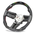 thumbnail image 1 of LED  Lights Steering Wheel, Speed RMP LAP Dispaly High Performance Carbon Fiber Steering Wheel Heat Resistance 32 LEDs  For Auto, 1 of 8