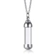 thumbnail image 1 of Blood Vial Necklace Cremation Urn Necklace Ashes Holder Tube Necklace Pendant, 1 of 5