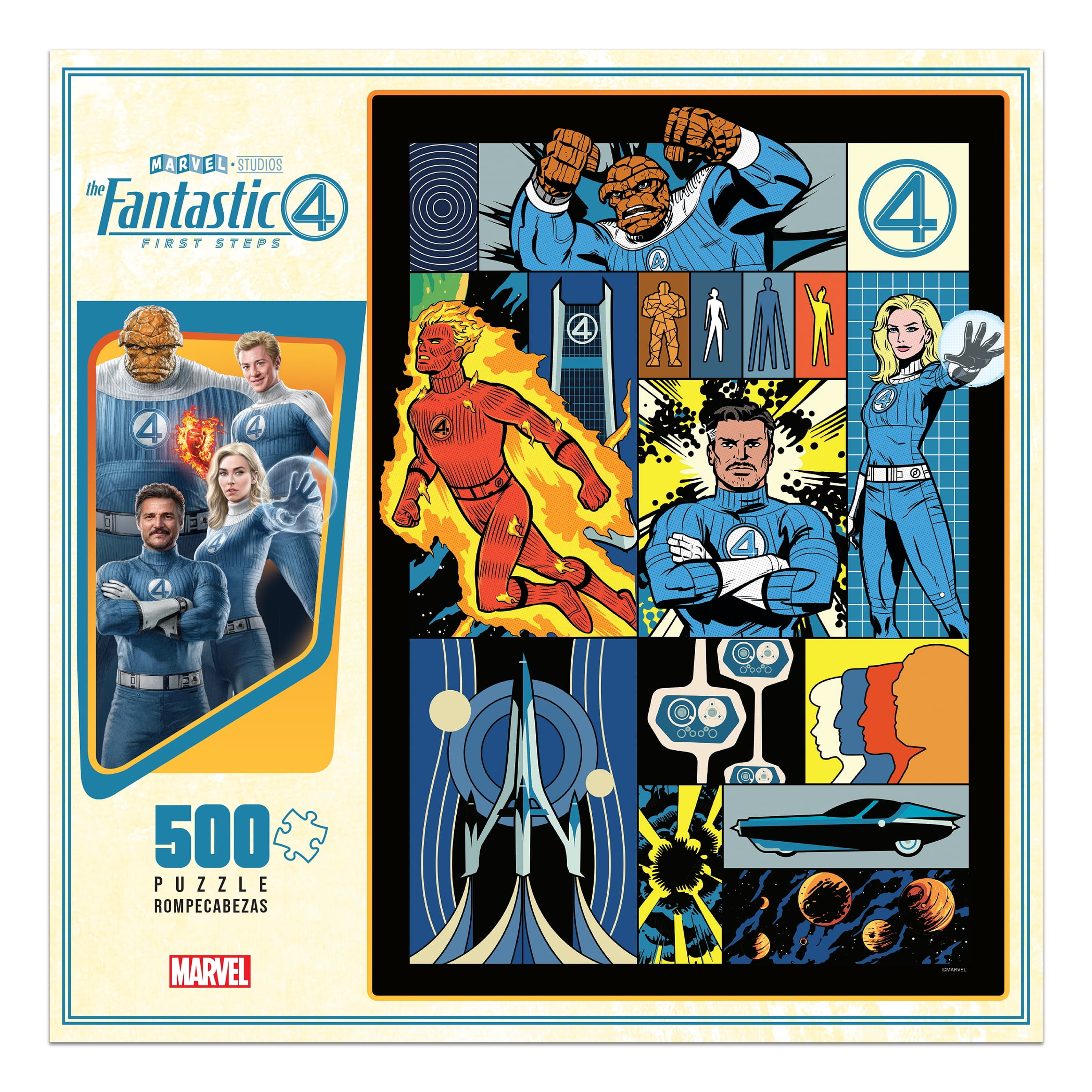 Buffalo Games Marvel The Fantastic Four 500-Piece Interlocking Jigsaw Puzzle for Adults Ages 14-99 Years