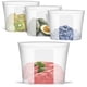 thumbnail image 1 of Bolsas de almacenamiento de alimentos Annaklin de silicona reutilizables, 1 litro, paquete de 4, 1 of 9