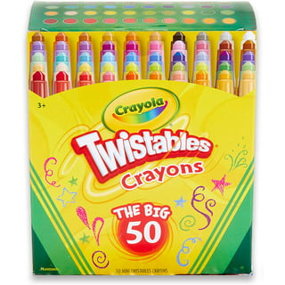  Crayola Twistables Non-Toxic Crayon Set, 4-1/2 In,  Assorted Mini Color, Set Of 24 : Learning: Supplies
