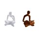 thumbnail image 1 of Figura de lector abstracto, estatua de pensador abstracto, figura humana, decoración, artesanía de resina, decoraciones que resaltan la individualidad, 1 of 8