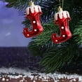 thumbnail image 5 of HengDidi 2 Pc Christmas Snowman Ornament Set for Tree Hanging Decor Small Pendant Festive Home Party Decoration, 5 of 6