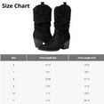 thumbnail image 7 of Alpine Swiss Kayla Womens Western Slouch Boots Mid Calf Block Heel Cowboy Boots, 7 of 7