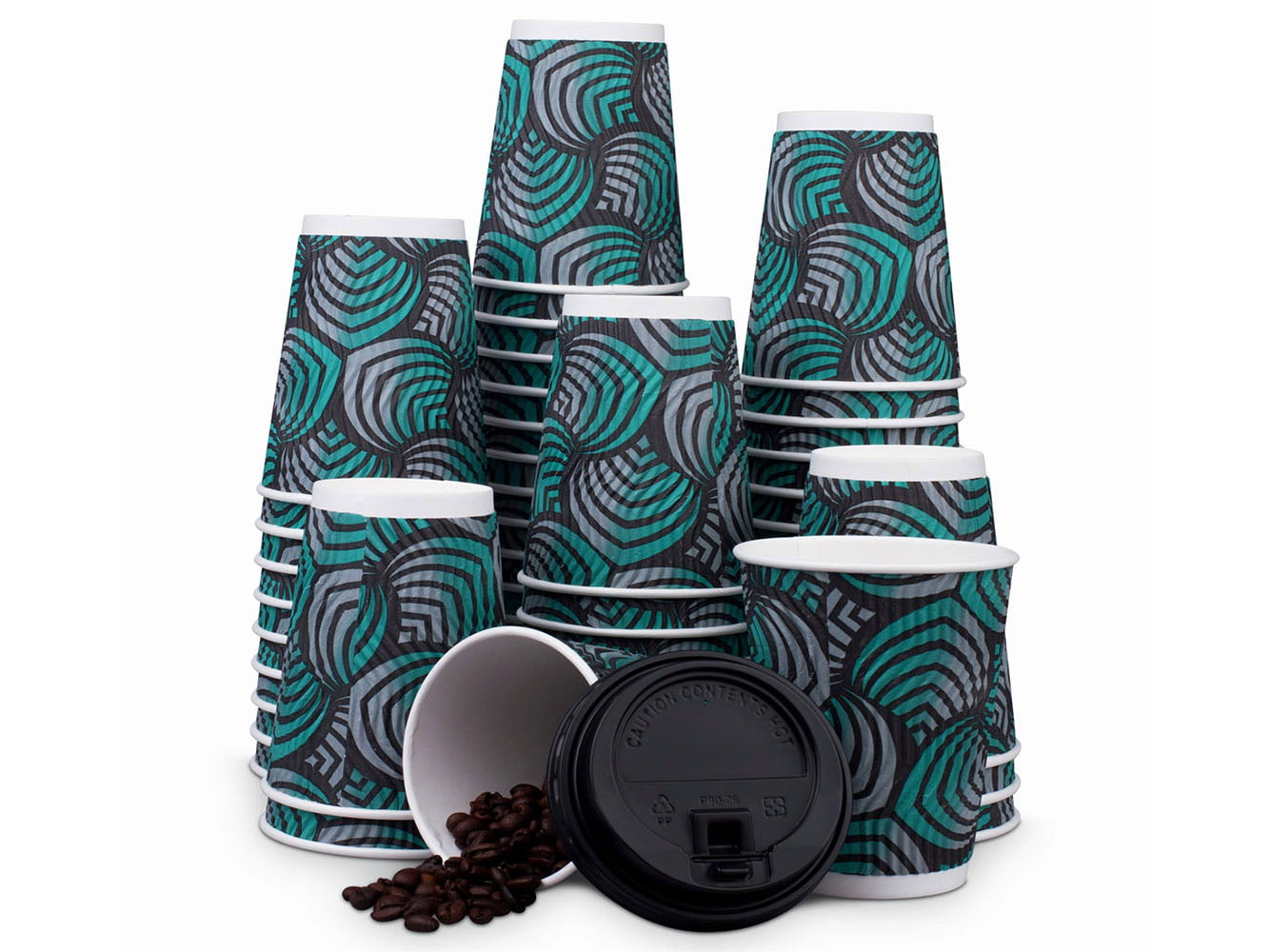 Original NY Coffee-to-Go Cups (50 paper cups with lids) – NY Coffee Cup
